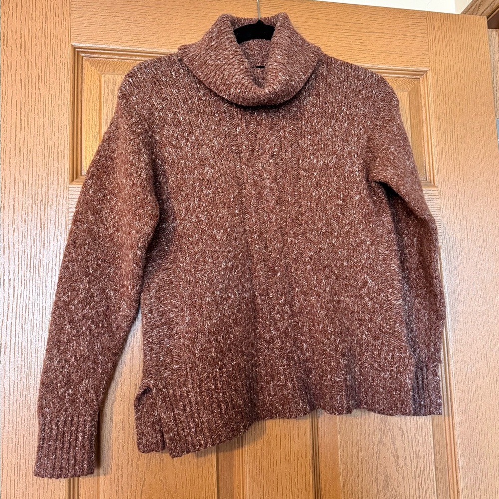 Cozy Rust Turtleneck Sweater